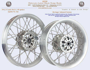 19x2.15 and 18x5.5, Apollo-SL, Brushed, Beringer inboard system