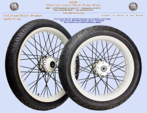 21x2.15 and 18x4.25, Apollo-SL, Matte White Metallic, Vivid Black, 90 and 160 tires
