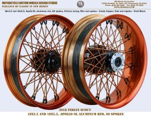 18x3.5 and 18x5.5, Apollo-SL, 60 S-Cross Candy Copperand Black 2018 Indian Scout