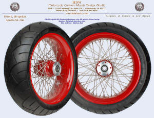 18x6.0, Apollo-SL, Medium Red, 200 tire