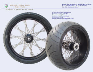 21x2.15 and 18x10.5, Apollo-SL, S-Cross-Radial, Brushed Fat spokes, Denim Black, Tires