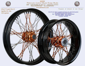 23x3.75 and 18x5.5 Apollo-SL, S-Cross-Radial, Twisted, Star-5, Vivid Black, Candy Copper
